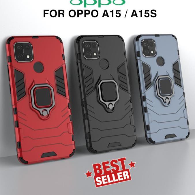 Case Oppo A15 A15S Transformer Ring Stand Magnetic Holder Hardcase Mhs-1284