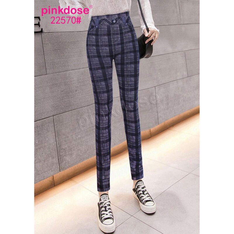 CELANA LEGGING WANITA MOTIF JEANS / LEGGING STEVY IMPORT E1