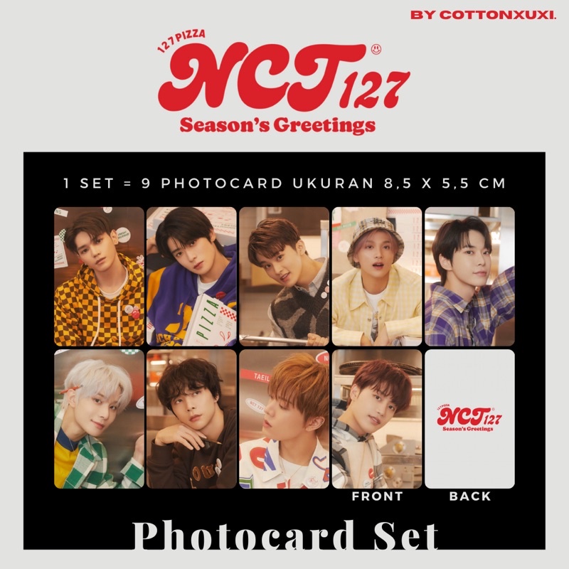[PC SET] NCT 127 Season’s Greetings 2022 Photocard Unofficial Taeyong Jaehyun Mark Haechan Doyoung J