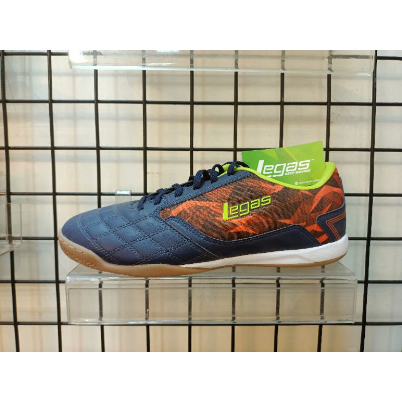 Sepatu League Legas Futsal Pria Cowo Tyra La Biru Navy Original Murah