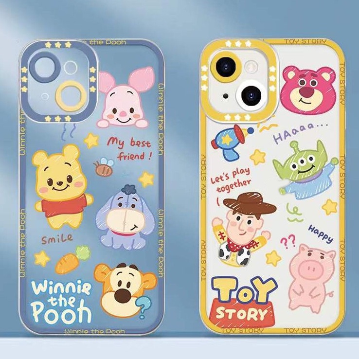 Soft Case Motif Kartun Untuk Iphone 14 13 12 11 Pro MAX 6S 7 8 Plus XR