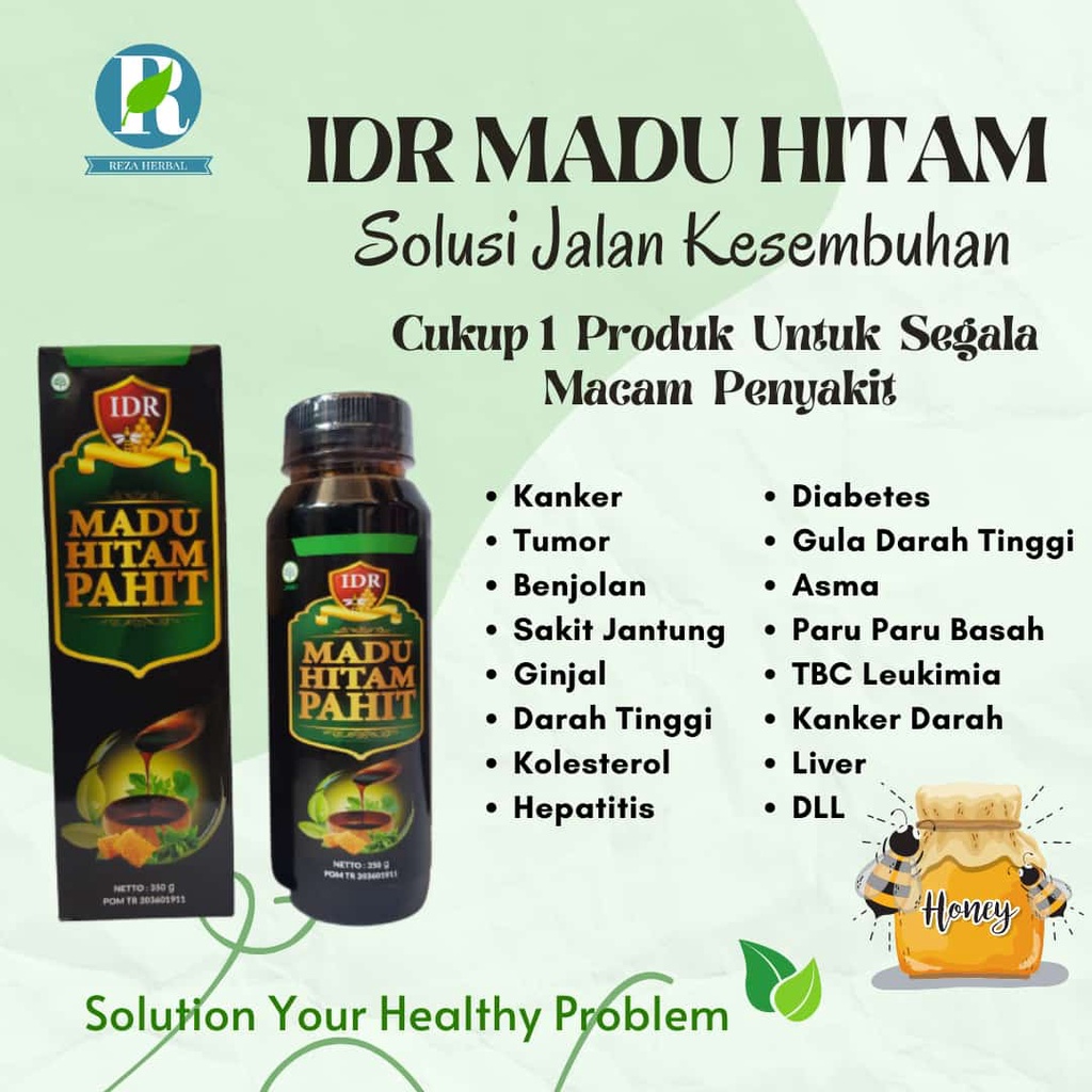 IDR Madu Hitam Pahit Herbal Wasir Ambeien Ambeyen