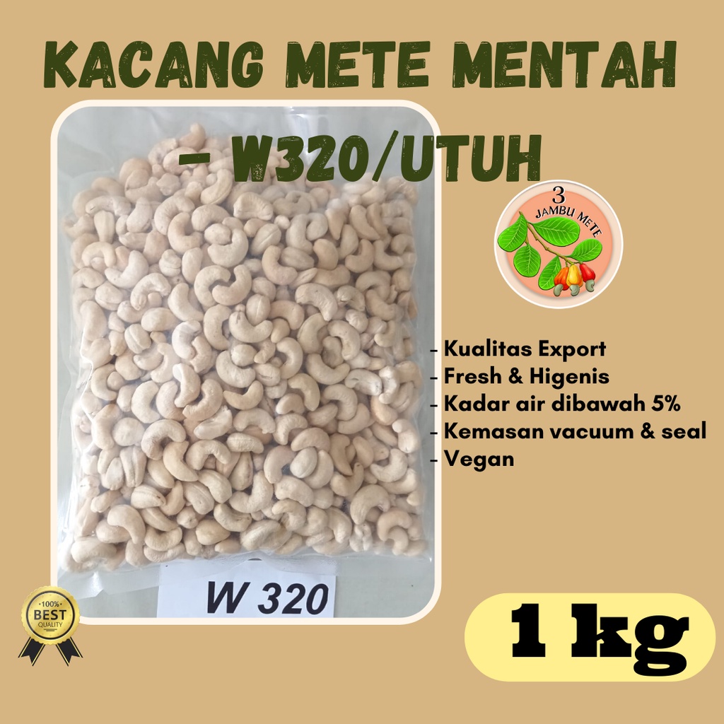 

Kacang Mete W320 Utuh