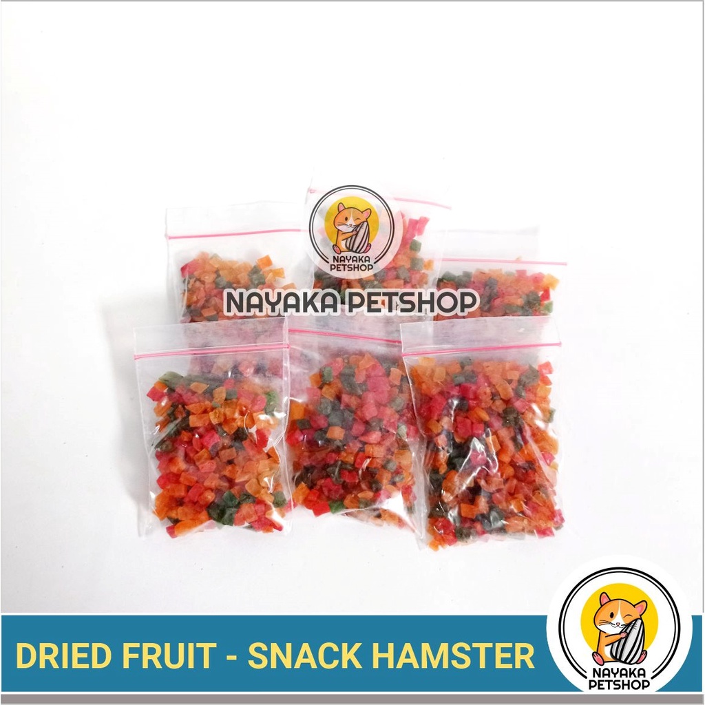 Buah Kering Snack Hamster Dried Fruit Cemilan Makanan Extra Food Pakan