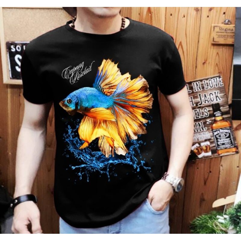 BISA COD KAOS PRIA CUPANG ROSETAIL