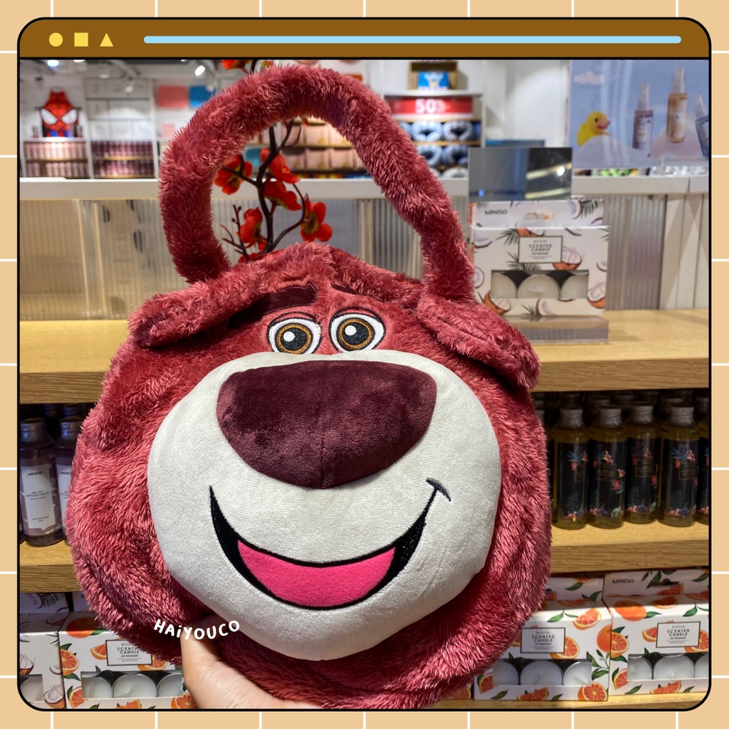 Jual Shoulder Bag Lotso Collection Miniso Strawberry / Totebag Lotso