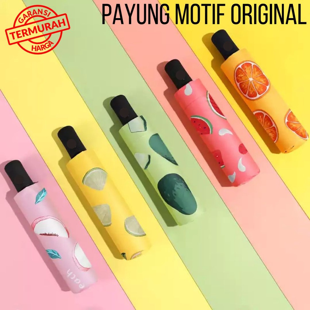 MATAHARI - PAYUNG LIPAT MOTIF LUCU Anti UV Hujan atau Panas