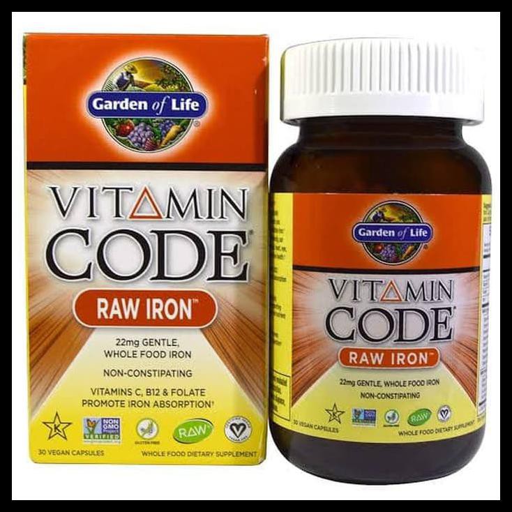 Jual Garden Of Life Vitamin Code Raw Iron 30 Vegan Caps Shopee