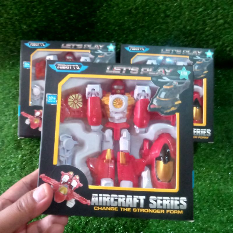 Mainan Anak Laki Robot Pesawat Jet