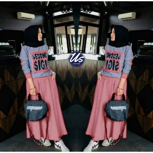 BAJU SETELAN WANITA DEWASA 2021 SET ROK BABYTERRI MURAH MODEL KEKINIAN 2021 SET SIGH GOOD QUALITY