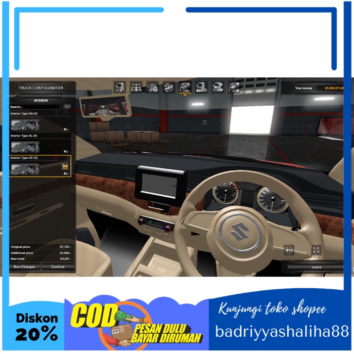 ♥️BISA COD♥️ GAME ETS 2 EURO TRUCK SIMULATOR 2 MAP INDONESIA