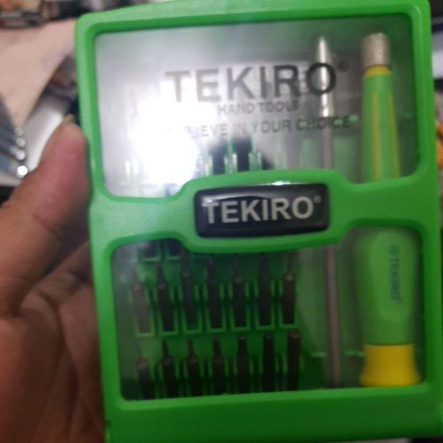 Obeng Tekiro Set 30 In 1 - Obeng Buka Hp - Obeng Buka Laptop - Obeng Service Hp