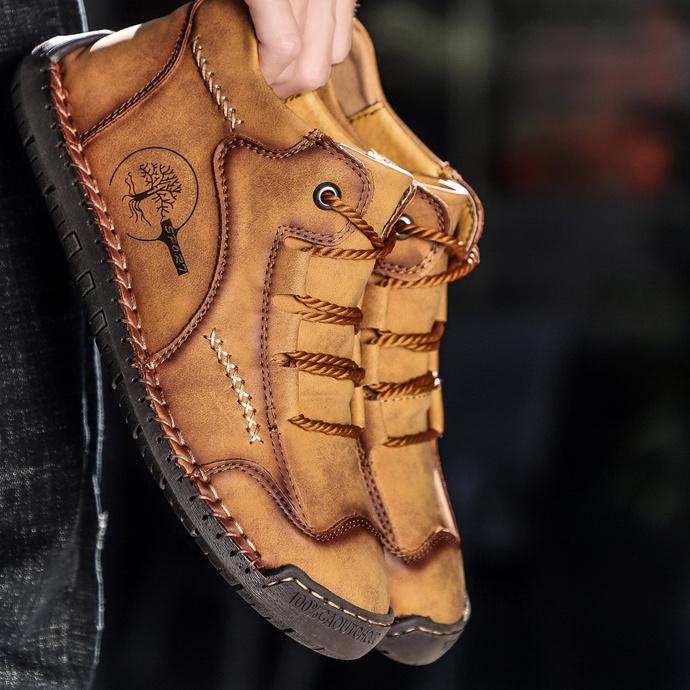 ♔♕Promo murah 4.4✓ Sepatu Boot Pria Tali Boots Casual Formal Import Handmade Kulit Asli Santai Cowok Original Outdoor Terbaru 007 ✔️