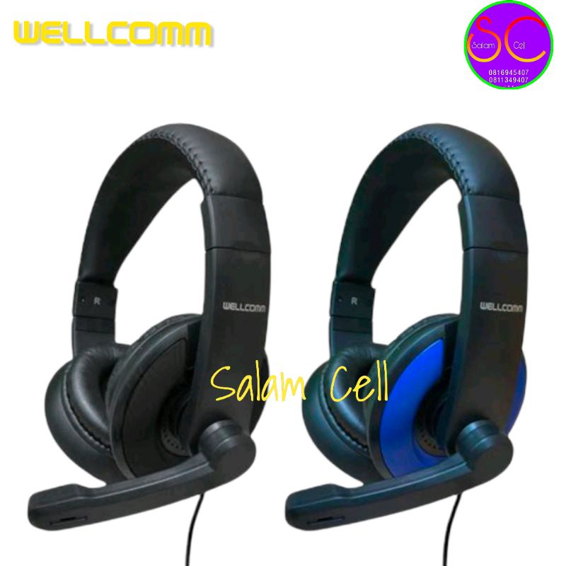 Headset Game Headphone Gaming WELLCOMM HP-002 Original