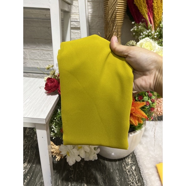 selendang sifon cref warna buah naga-Hijau muda