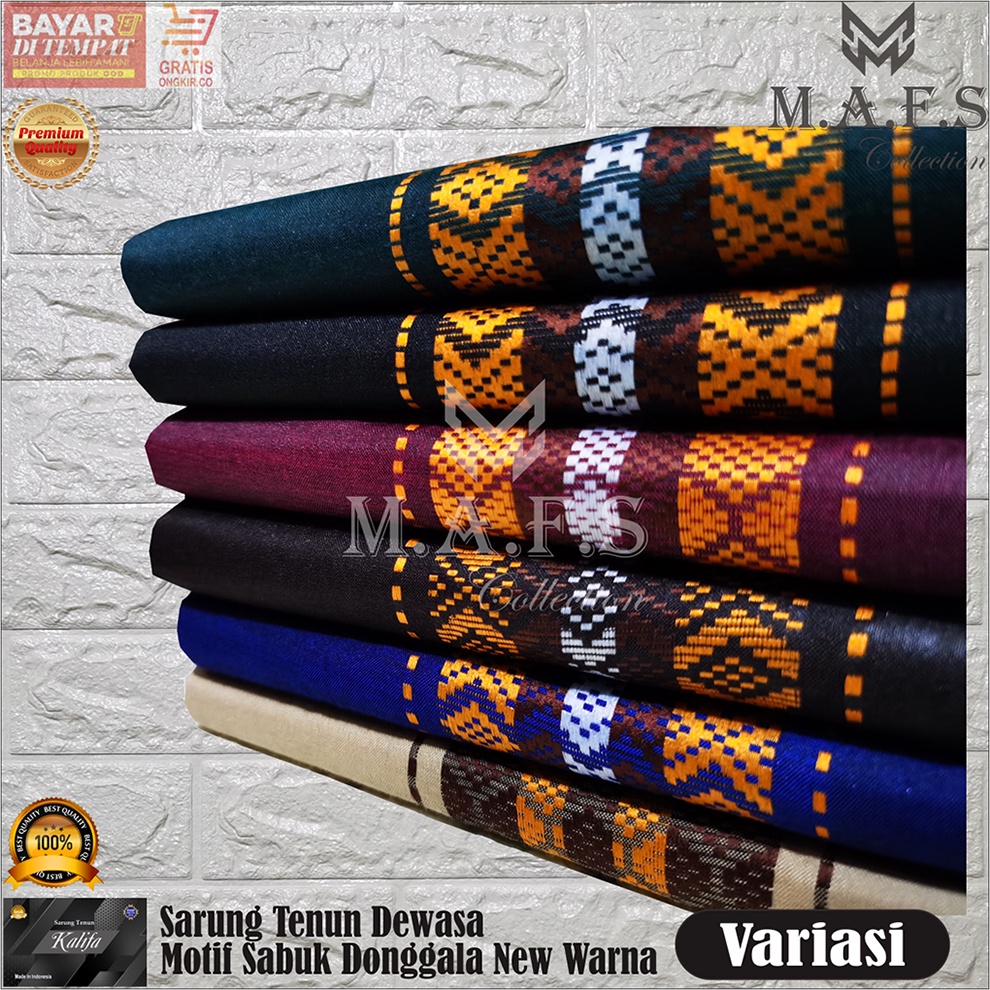 SARUNG DEWASA SARUNG TENUN POLOS MOTIF DOBBY SABUK DONGGALA NEW PREMIUM