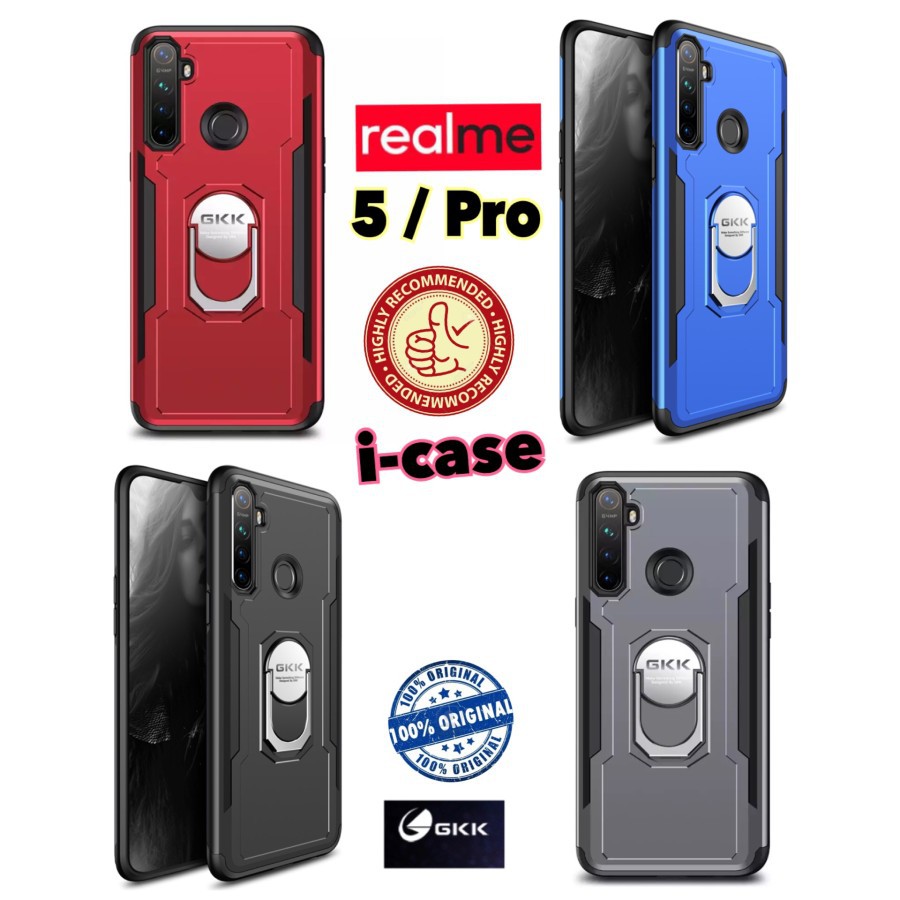 i-Ring Armor Case Realme 5 atau Realme 5 Pro New GKK 360 Original REALME 5i / 5s