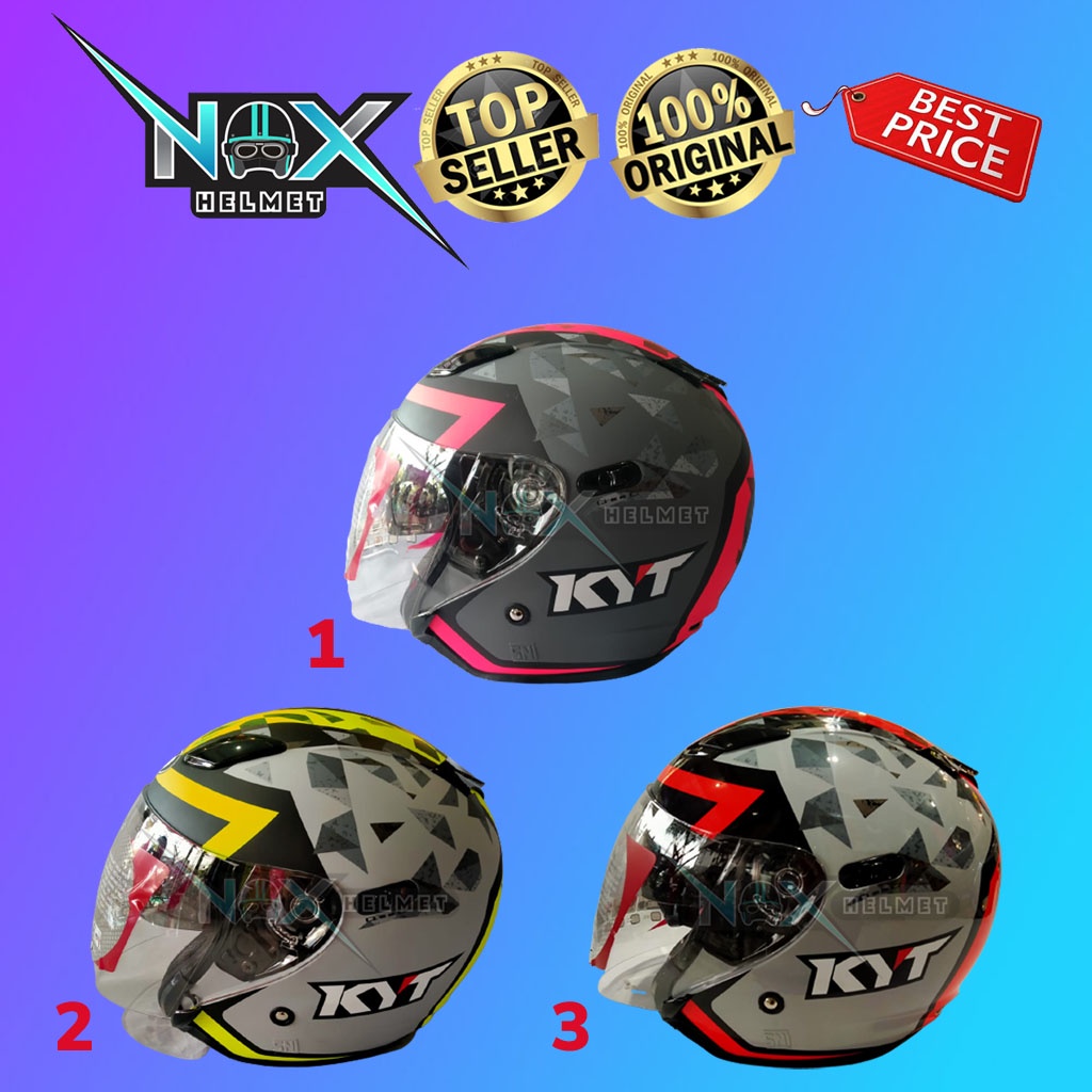 Helm KYT DJ MAXI Motif #1 Halfface