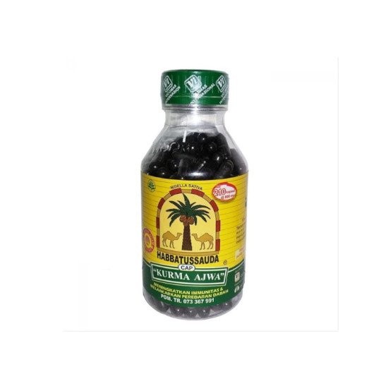 

Habbatussauda Cap Kurma Ajwa 210 kapsul / Habbat Ajwa 210