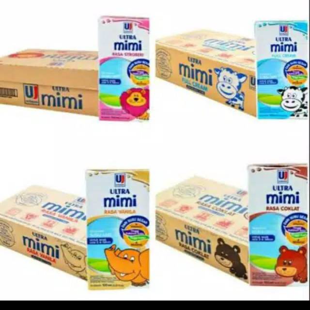 

Susu ultra Mimi 40 pcs x 125 ml varian rasa