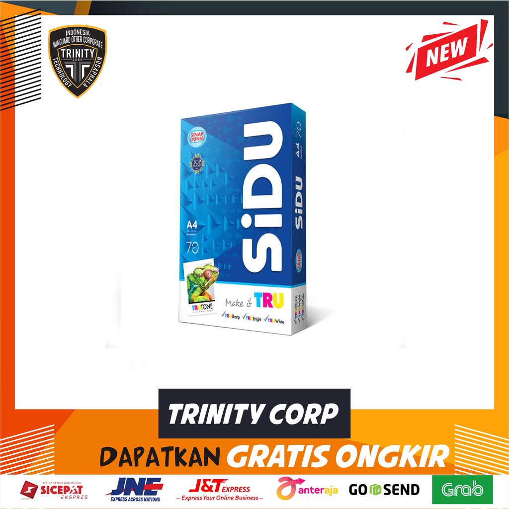 

KERTAS Print HVS SIDU A4 70 Gram