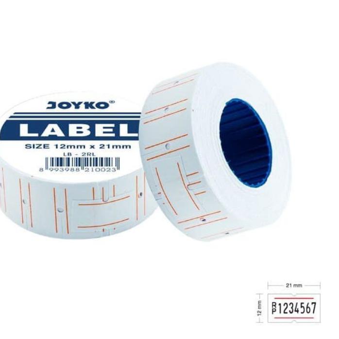 

New - Kertas Label Harga/price label roll Joyko 1 baris LB-2RL 1 slop