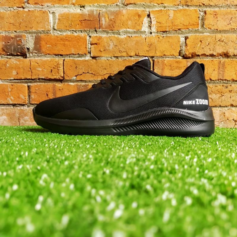 SEPATU SKOLAH HITAM POLOS NIKE ZOOM PRIA WANITA MODEL - ANAMEX-3