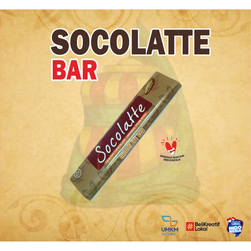 

Coklat batang khas Aceh Socolatte bar (25gr)