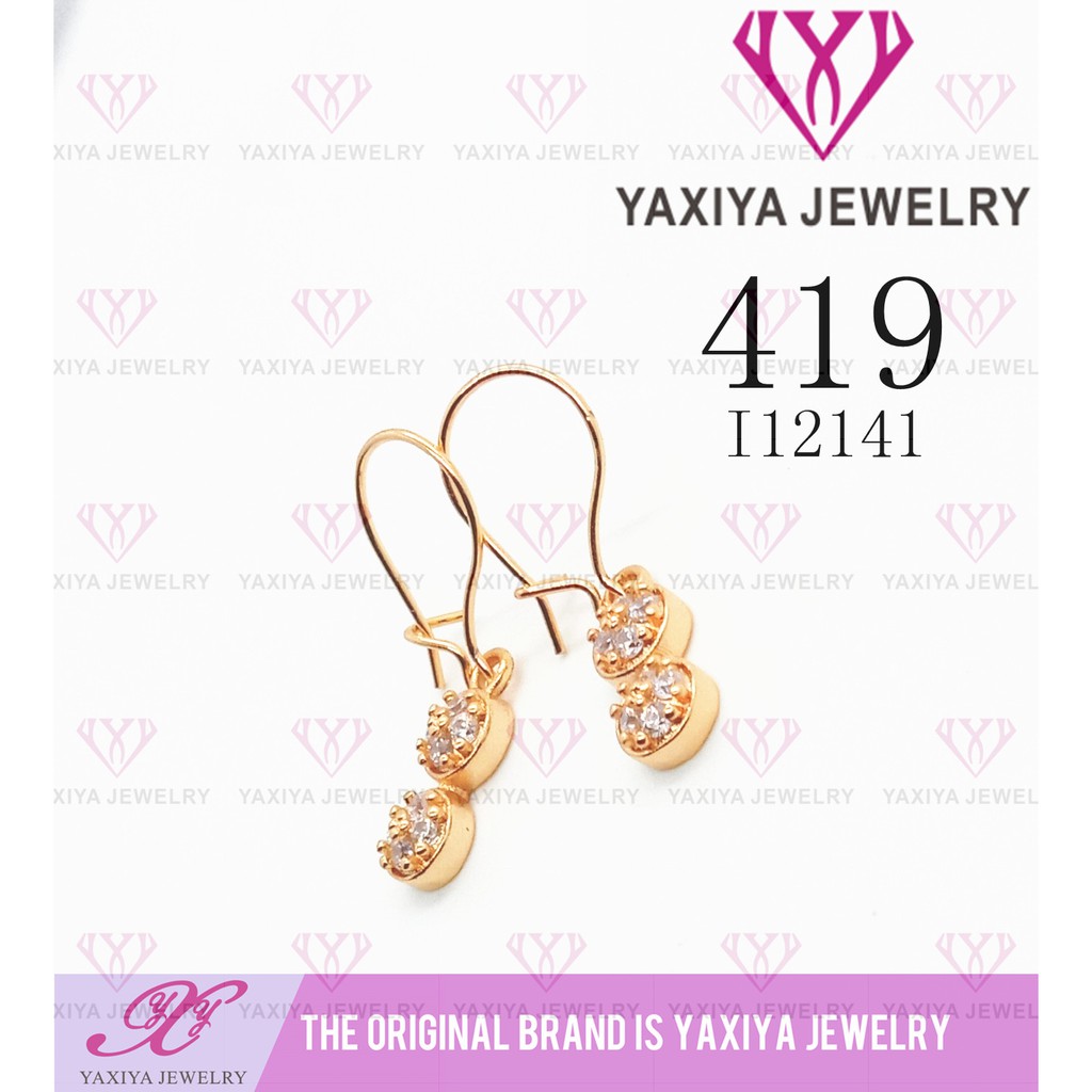 

Anting Permata Gold Perhiasan imitasi lapis emas 18K 419