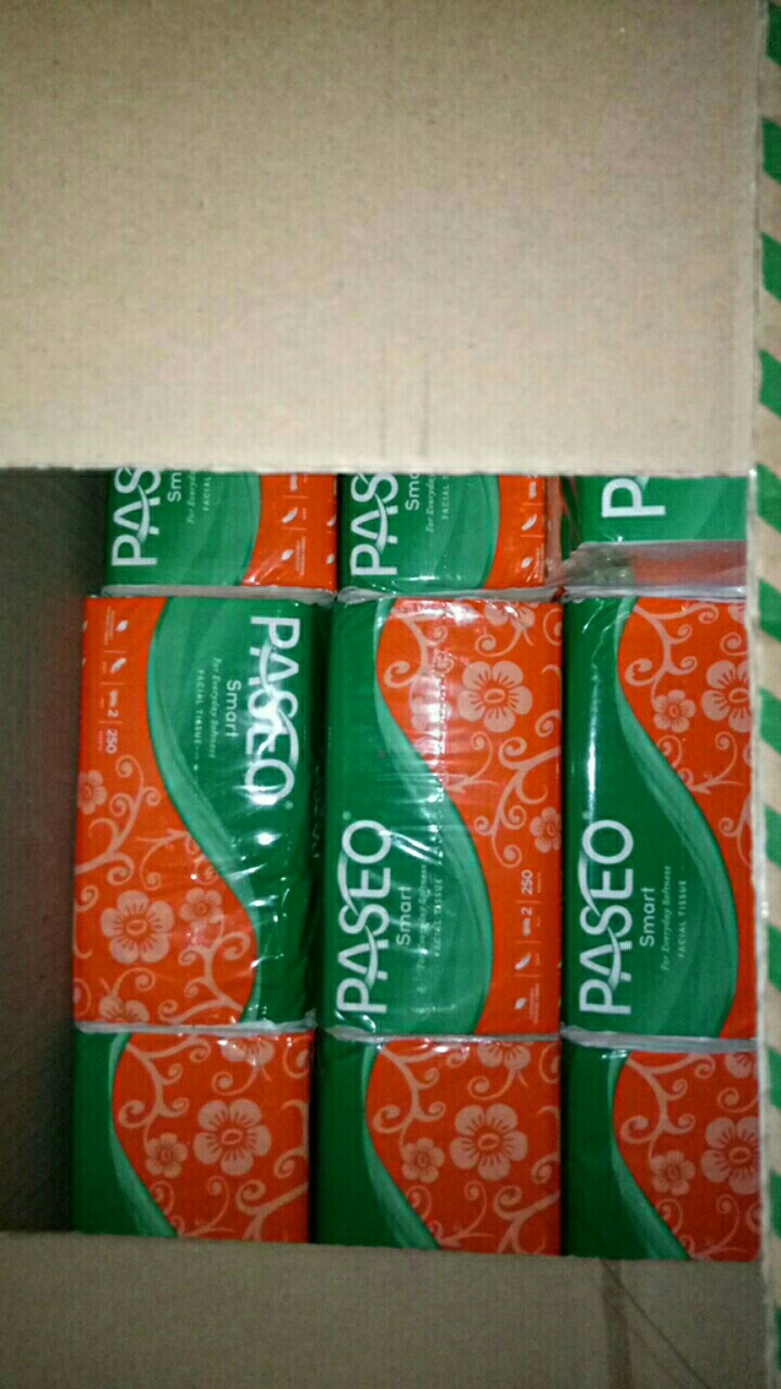 Tissue Paseo Smart Facial 250 Sheet X 2 Ply /  Tissue Wajah