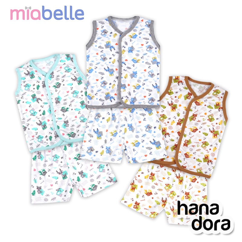 Miabelle Set Baju Kutung Kancing Depan + Celana FP07