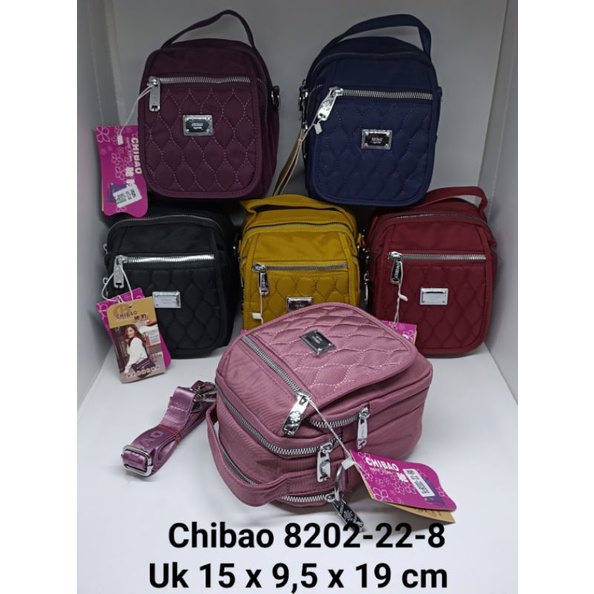 Tas Slempang Canvas Ori Chibao  8202-22-8