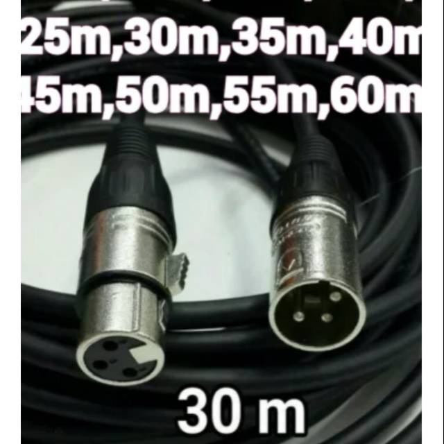 Kabel canare audio XLR male to XLR female 30meter .japan