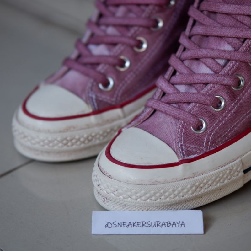 Converse Chuck Taylor 1970s Hi Italian Crafted Dye STRAWBERRY