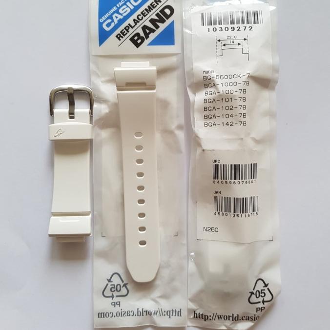 STRAP BABY-G BGA-100-7B / BGA-101 / BGA-102 / BG-5600 / Casio Original Star Seller Termurah