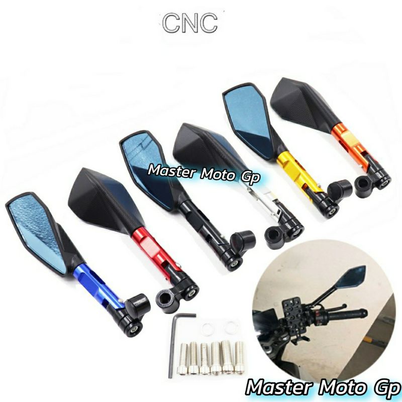 Spion tomok V5 Universal All motor Spion Fairing tomok V5 Cermin biru - anti silau Spion V5 full Cnc Nmax Pcx aerox xmax Vario Beat vixion Fazzio scoopy Xeon Cbr