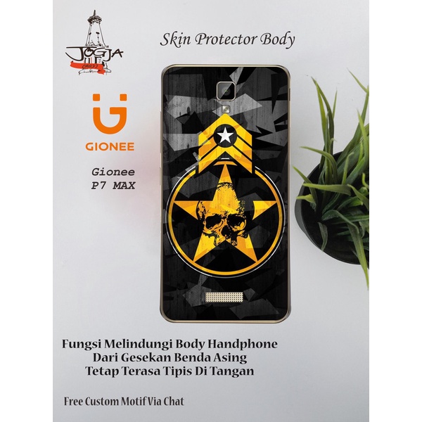 Dapat 2pcs Garskin Gionee P7 Max Motif star - Free Custom Motif