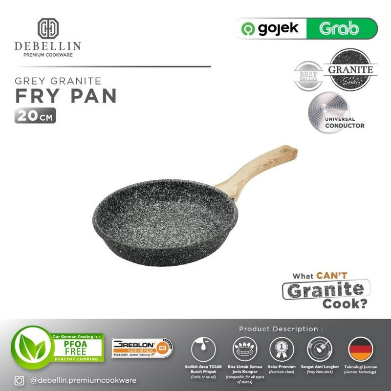 NEW DEBELLIN FRY PAN 20CM DEBELLIN PREMIUM COOKWARE BUKAN PRELOVED DEBELLIN