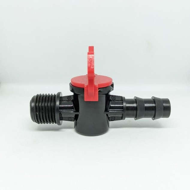 CHECK VALVE 16 MM STOP MINI KRAN AIR PIPA PVC DRAT LUAR 1/2&quot; X 16MM KE SELANG PE 13MM/16MM FEFARM