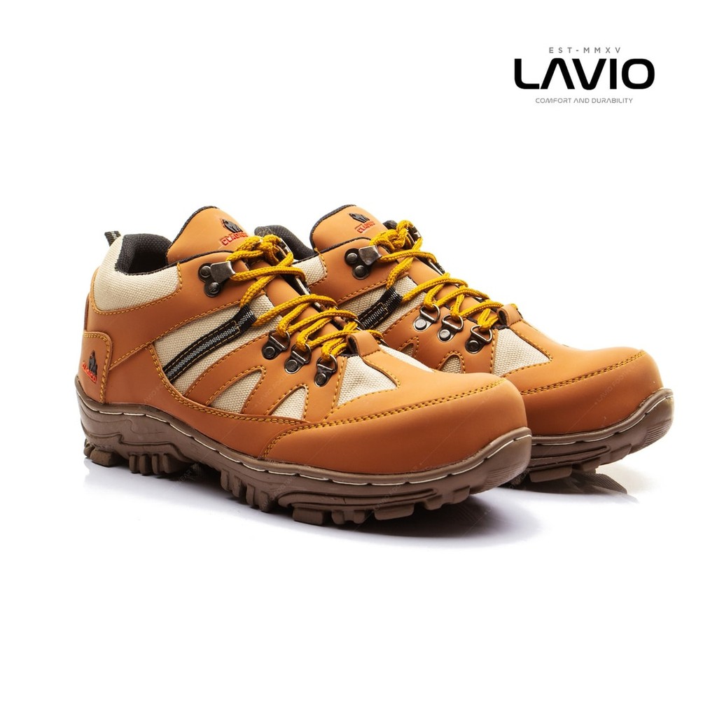 SEPATU SAFETY PENDEK PRIA UJUNG BESI OUTDOOR KERJA LAPANGAN, TOURINGAN, HIKING CLADICO ROADSTER LOW