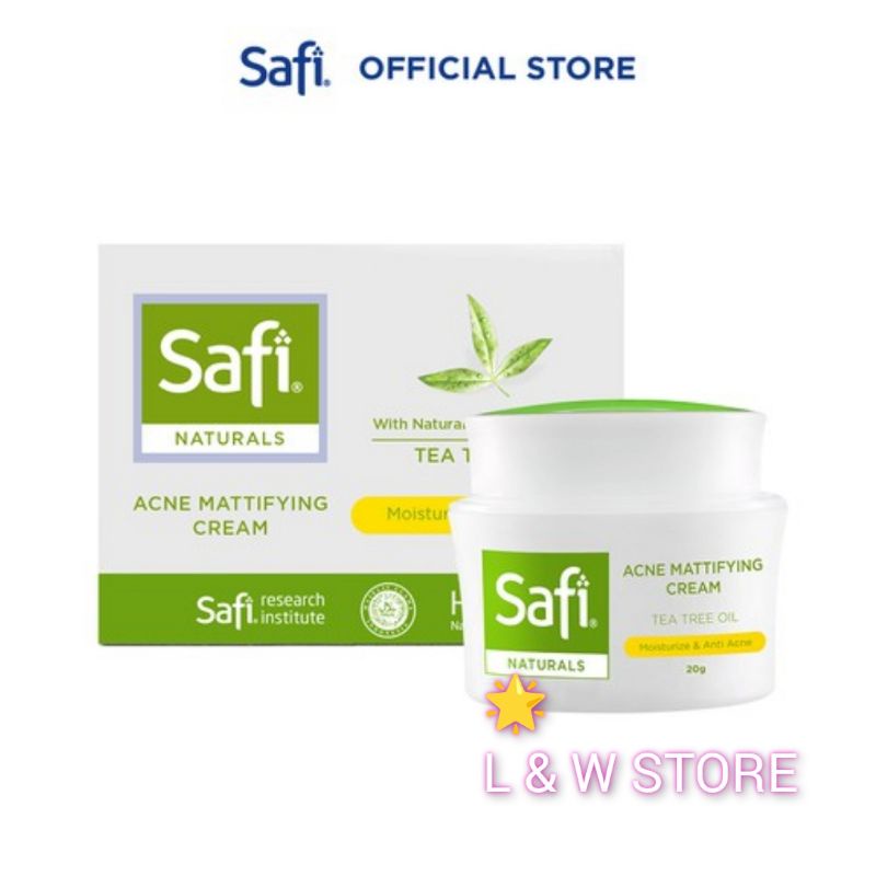 Safi Naturals Acne Mattiying Cream 20gr/BPOM HALAL