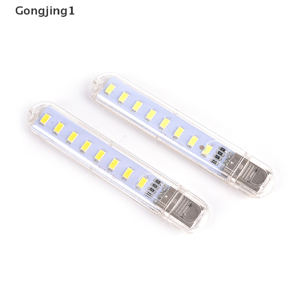 Gongjing1 Lampu Malam 8-LED Mini USB Portable Untuk PC / Laptop