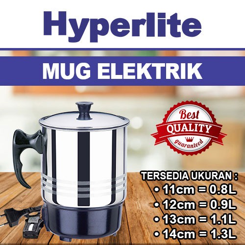 Hyperlite Mug Elektrik Stainless Teko Listrik TM11/TM12/TM13/TM14/TM15