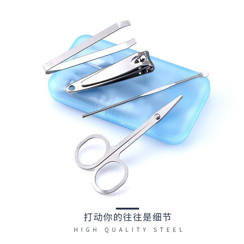 Manicure set 4in1 gunting kuku set korek kuping jepitan bulu pedicure set