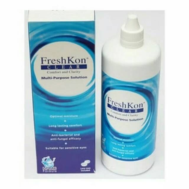 cairan mps solution pembersih cuci rendam bilas softlens freshkon anti bakteri FREE CASE