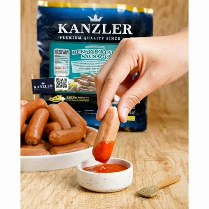 

Kanzler Sosis Beef Coctail Sausage 500gr