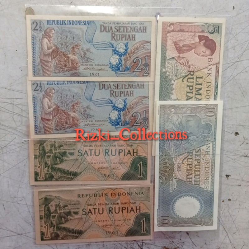 Mahar 22 Rupiah Uang Kuno Kertas Asli Indonesia