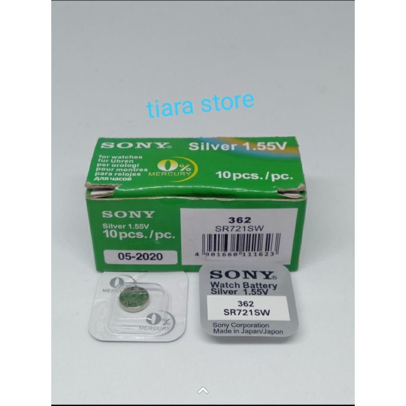 baterai jam tangan Sony BB 362 SR 721 SW