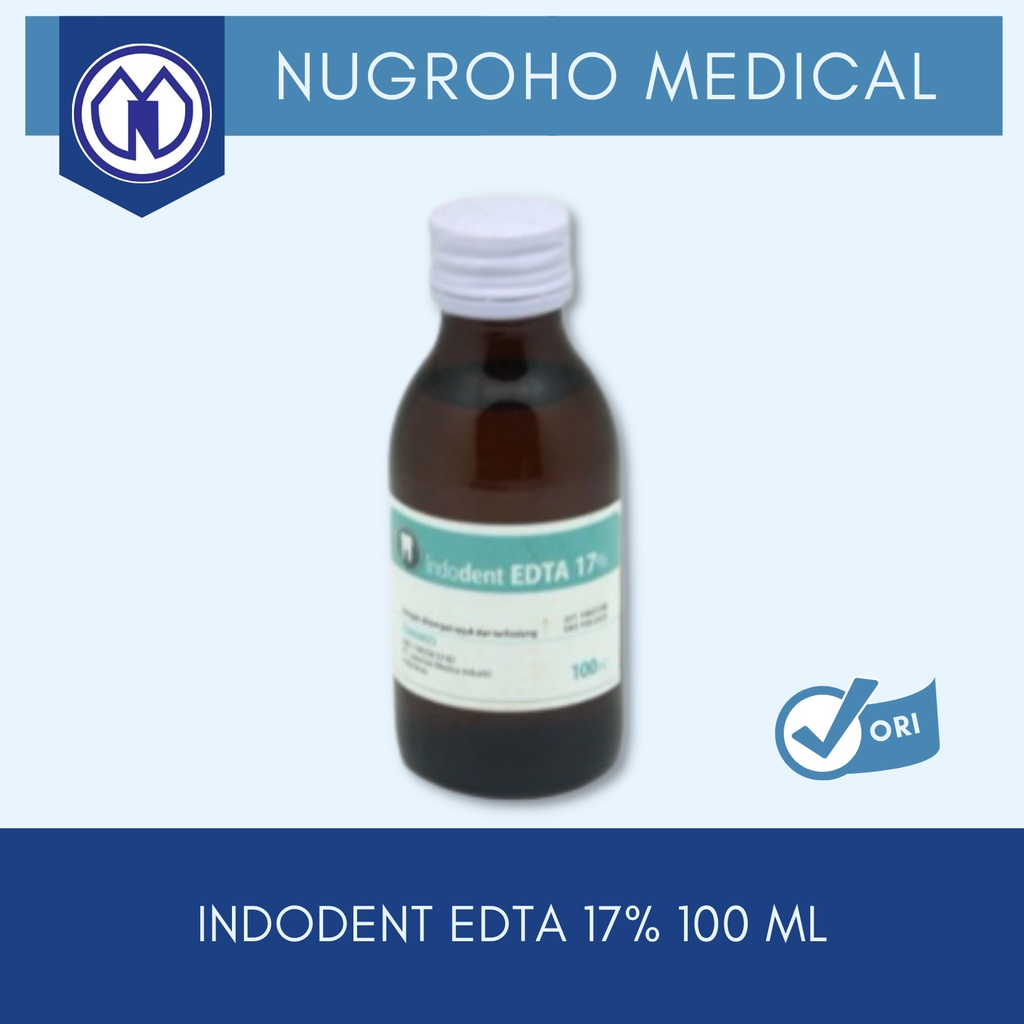 INDODENT EDTA 17% 100 ML/Cairan Irigasi Dental EDTA OneMed Dental OJ2