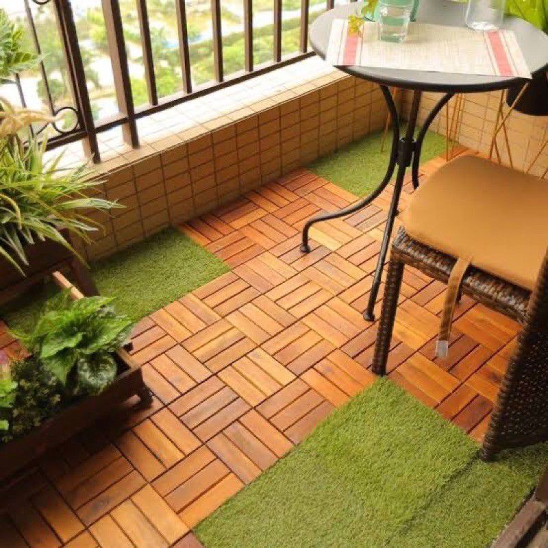 (Bisa COD) Ubin Lantai Kayu Tile/Garden Tile (Bongkar-Pasang)